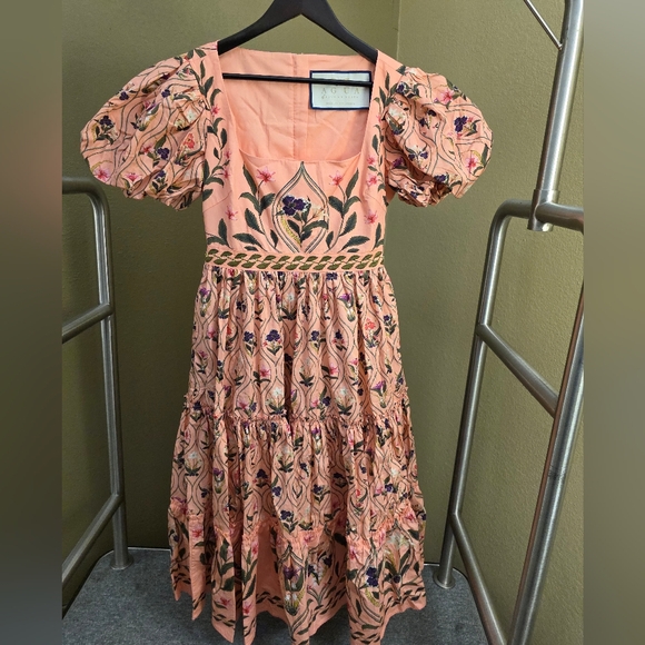 Big Sale! AGUA BY AGUA BENDITA Alga Pacifico Midi Dress - Picture 7 of 12